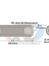 KFI Product Standard Width Roller Fairlead Replacement Horizontal Aluminum                                     - RK-ALU-HS - Image 3