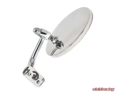 ACP Peep Mirror 4 Inch Chrome Driver/Passenger Side for Ford F-150 1975-1980, Bronco 1966-1977 - FP-BM001