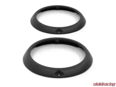 ACP Black Headlight Bezel Trim Ring Pair Ford Bronco 1966-1977 - FB-BH039A