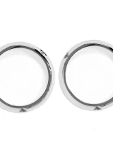 ACP Chrome Headlight Bezel Ring Pair for Ford Bronco 1966-1977, Metal Finish                                     - FB-BH039 - Image 3