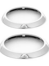 ACP Chrome Headlight Bezel Ring Pair for Ford Bronco 1966-1977, Metal Finish                                     - FB-BH039 - Image 2