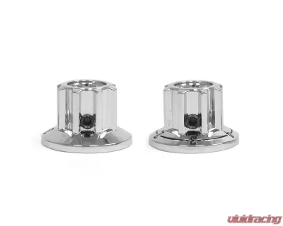 ACP Air Conditioner Fan and Temperature Knob Set for Ford Falcon 1964-1965, Mustang 1965-1966, Chrome - FM-ACB03