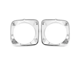 ACP Polished Aluminum Headlight Trim (Pair) Ford Mustang 1973