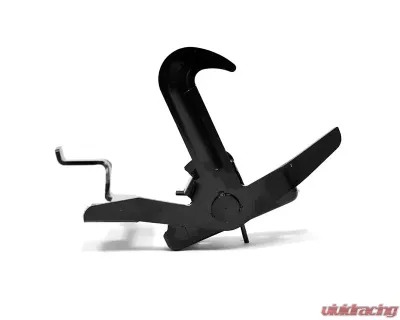 ACP Auxiliary Safety Upper Hood Latch for Ford Mustang 1987-1993, Black Steel Finish - FM-BH022G