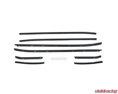 ACP Beltline Window Felt Kit for 1971-1973 Ford Mustang Fastback, 8-Piece Set - FM-BW043A