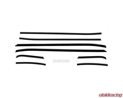 ACP Beltline Window Felt Kit for 1971-1973 Ford Mustang Fastback, 8-Piece Set - FM-BW043A