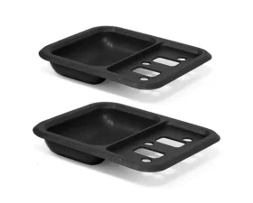 ACP Inside Door Handle Cup Black Pair