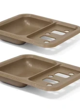 ACP Inside Door Handle Cup Tan (Pair) Ford Bronco | F-250 | F-350 | Fairlane | Falcon | Ranchero | Torino 1968-1977                                     - FP-BD039B - Image 3