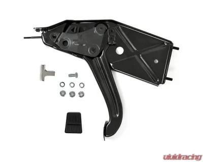 ACP Parking Brake Foot Pedal Assembly for Ford Bronco 1966-1977, Steel, Black Finish - FB-EB001