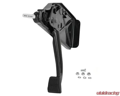 ACP Parking Brake Foot Pedal Assembly for Ford Bronco 1966-1977, Steel, Black Finish - FB-EB001