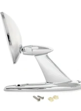 ACP Chrome Outside Mirror 2-Hole Design Driver/Passenger Side Ford | Mercury 1955+                                     - FG-BM001 - Image 2