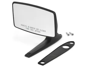 ACP Black Finish Passenger Side Outside Mirror w/ Convex Glass Ford | Mercury 1967-1973