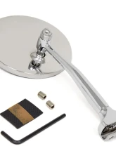 ACP Chrome Peep Mirror 4 Inch w/ Extended Arm Driver/Passenger Side Ford Bronco | F-Series 1948+                                     - FP-BM002 - Image 3