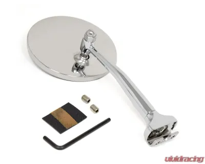 ACP Chrome Peep Mirror 4 Inch w/ Extended Arm Driver/Passenger Side Ford Bronco | F-Series 1948+ - FP-BM002