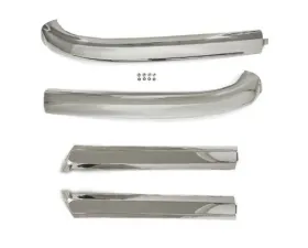 ACP Windshield Molding Top and Pillar Set Polished Stainless Steel Ford Mustang Convertible 1965-1968