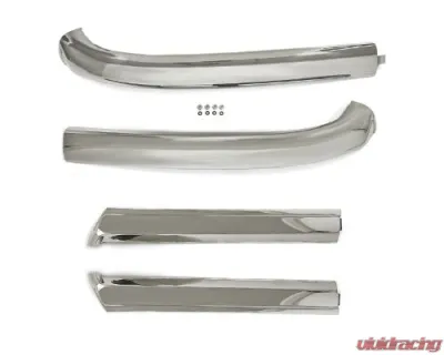 ACP Windshield Molding Top and Pillar Set Polished Stainless Steel Ford Mustang Convertible 1965-1968 - FM-BC021K