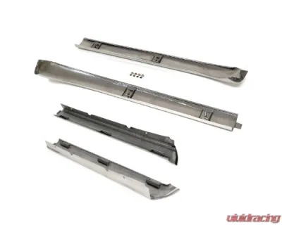 ACP Windshield Molding Top and Pillar Set Polished Stainless Steel Ford Mustang Convertible 1965-1968 - FM-BC021K