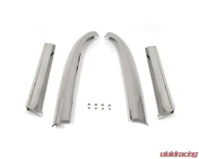 ACP Windshield Molding Top and Pillar Set Polished Stainless Steel Ford Mustang Convertible 1965-1968 - FM-BC021K
