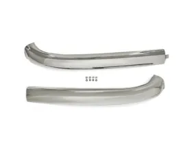 ACP Windshield Molding Top Pair Polished Stainless Steel Ford Mustang Convertible 1965-1968