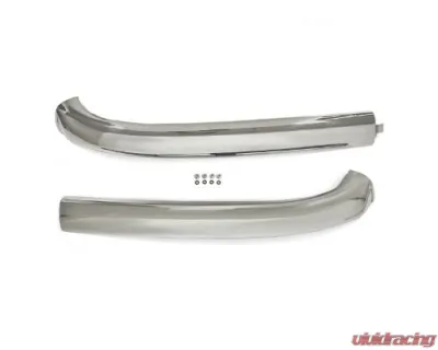 ACP Windshield Molding Top Pair Polished Stainless Steel Ford Mustang Convertible 1965-1968 - FM-BC021