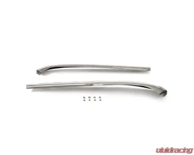 ACP Windshield Molding Top Pair Polished Stainless Steel Ford Mustang Convertible 1965-1968 - FM-BC021