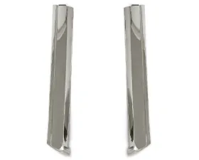ACP Windshield Molding Pillar Pair Polished Stainless Steel Ford Mustang Convertible 1965-1968