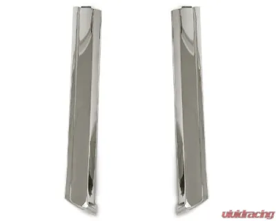 ACP Windshield Molding Pillar Pair Polished Stainless Steel Ford Mustang Convertible 1965-1968 - FM-BC022