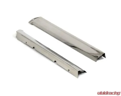 ACP Windshield Molding Pillar Pair Polished Stainless Steel Ford Mustang Convertible 1965-1968 - FM-BC022