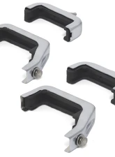 ACP Satin Chrome Radiator Bracket Set for 1966-1977 Ford Bronco V8, 3.25" Thick Tanks                                     - FB-ER301A - Image 3