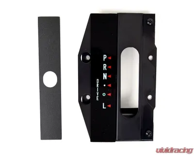 ACP Automatic Transmission Shift Plate Assembly for Ford Mustang 1964-1966, Black Metal - FM-BC007C