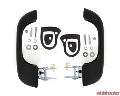 ACP Black Metal Outside Door Handle Assembly Pair for Ford Maverick 1970-1977, Mustang 1967-1968 - FM-BD022B