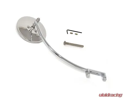 ACP Chrome 4" Round Driver/Passenger Side Hinge Mirror for Ford Trucks 1932-1952 - FP-BM004