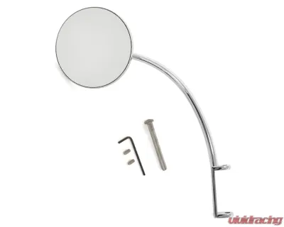 ACP Chrome 4" Round Driver/Passenger Side Hinge Mirror for Ford Trucks 1932-1952 - FP-BM004