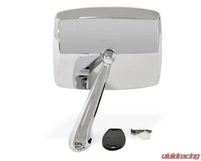 ACP Chrome Outside Mirror with Convex Glass - Passenger Side Ford Bronco | F-100 | F-150 | F-250 | F-350 1980-1989 - FB-BM006A