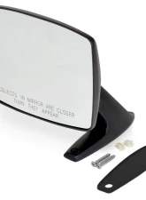 ACP Black Outside Mirror with Convex Glass - Passenger Side Ford Bronco | F-100 | F-150 | F-250 | F-350 1980-1989                                     - FB-BM007A - Image 2