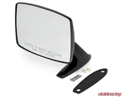 ACP Black Outside Mirror with Convex Glass - Passenger Side Ford Bronco | F-100 | F-150 | F-250 | F-350 1980-1989 - FB-BM007A