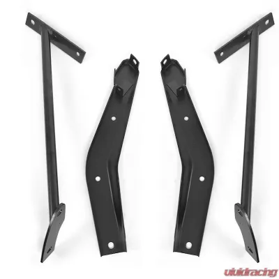 ACP Front Bumper Bracket Set for 1967-1968 Mercury Cougar - Inner & Outer Driver/Passenger Side - FW-BB001A