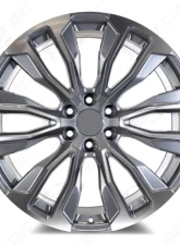 FSW Denali F205 Wheel?22x9 6x139.7 28mm Machined Face | Gunmetal Outline                                     - F205229077+28 - Image 4