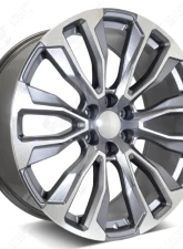 FSW Denali F205 Wheel?22x9 6x139.7 28mm Machined Face | Gunmetal Outline                                     - F205229077+28 - Image 3