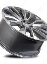 FSW Denali F205 Wheel?22x9 6x139.7 28mm Machined Face | Gunmetal Outline                                     - F205229077+28 - Image 4