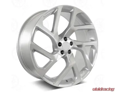 OE 2020 Autobiography Style - RL37 Wheel 22x9.5 5x108 45mm Machined Face/Silver Outline - RL37229533+45