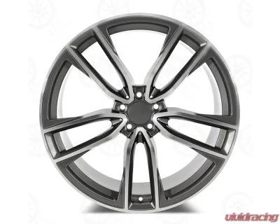 OE 2021 AMG Style - RM62 Wheel 22x10 5x112 37mm Machined Face/Gunmetal Outline - RM62221043+37