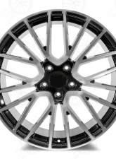OE Turbo 4S Style - RP26 Wheel 22x11 5x130 61mm Machined Face/Black Outline                                     - RP26221130+61 - Image 3