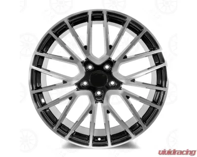 OE Turbo 4S Style - RP26 Wheel 22x11 5x130 61mm Machined Face/Black Outline - RP26221130+61
