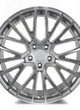 OE Turbo 4S Style - RP27 Wheel 22x10 5x130 48mm Machined Face/Gunmetal Outline                                     - RP27221030+48 - Image 3