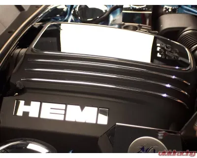 American Car Craft HEMI Letters Set ONLY for Engine Shroud Trim Kit Polished  8pc Dodge Challenger 5.7L V8 2008-2023 - ACC-153009-B