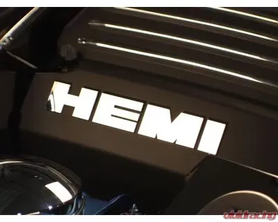 American Car Craft HEMI Letters Set ONLY for Engine Shroud Trim Kit Polished  8pc Dodge Challenger 5.7L V8 2008-2023 - ACC-153009-B