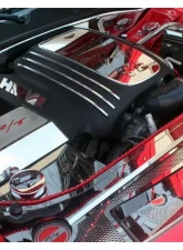 American Car Craft HEMI Letters Set ONLY for Engine Shroud Trim Kit Polished  8pc Dodge Challenger 5.7L V8 2008-2023                                     - ACC-153009-B - Image 6