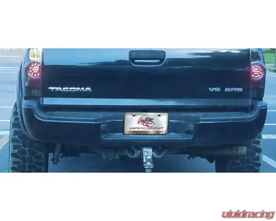 American Car Craft Red Lettering Firefighter License Plate Frame - ACC-172072