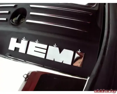 American Car Craft 2Pc Brushed Stainless Steel HEMI Shroud Letters Set Dodge Charger | Magnum | Chrysler 300 2005-2010 - ACC-303008-B